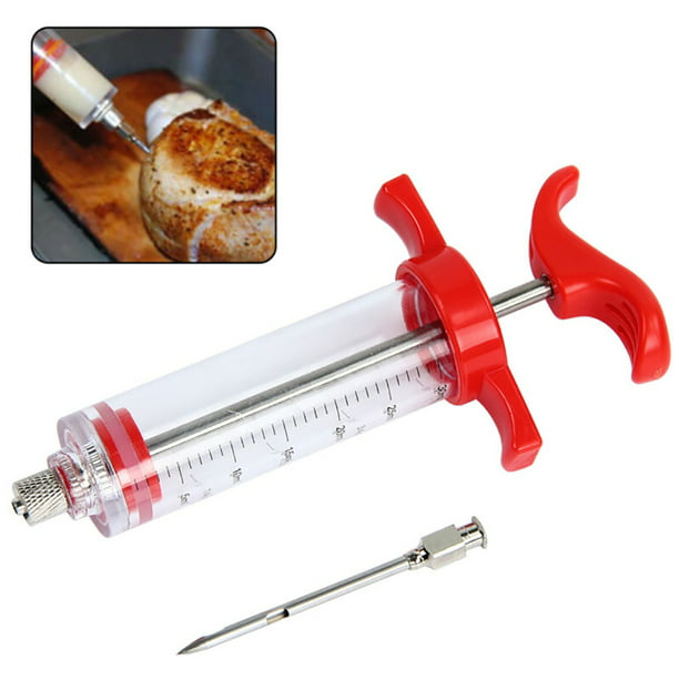 Turkey needle Seasoning Marinade Injector Gun Flavor Needle Meat BBQ Cooking